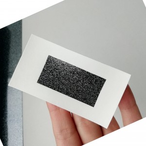 Термотрансферная плёнка с глиттером (внутри), чёрный, 25х25 см